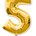 цифра 5 золото